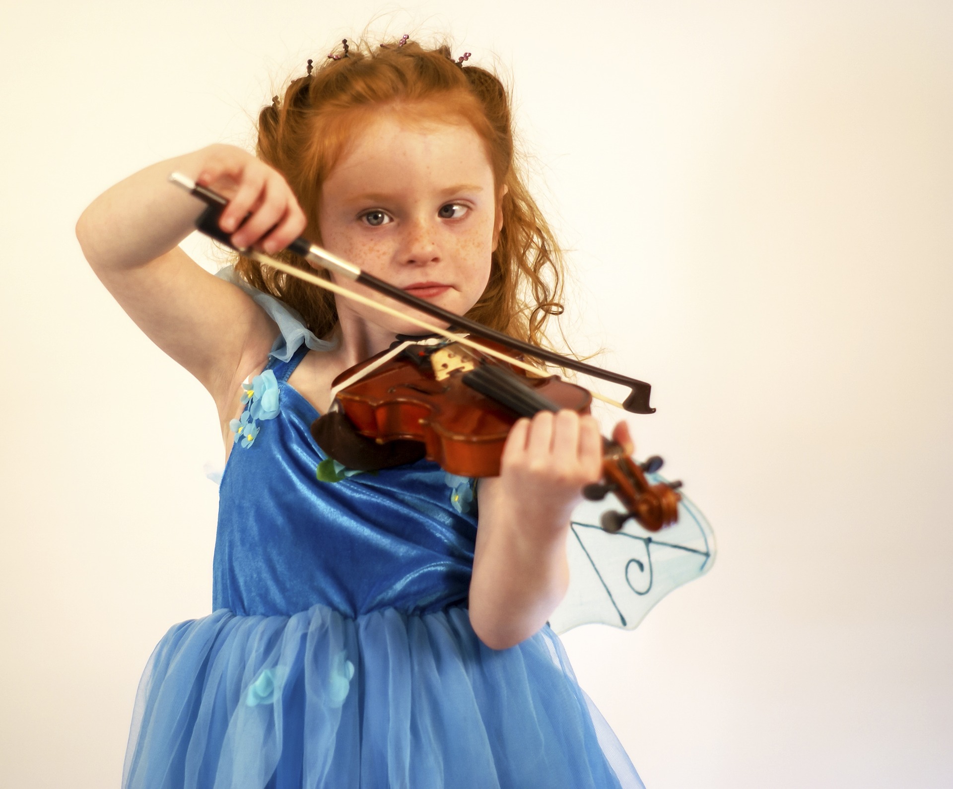 Little Girul Playing The Violin